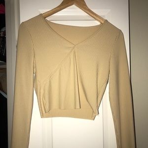 Cropped Long Sleeve Top